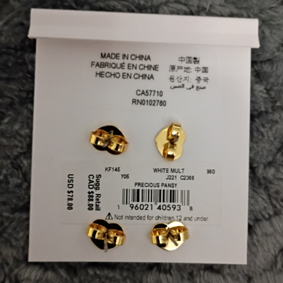 kate spade Gold and Floral Earrings Set - Picture 2 of 4